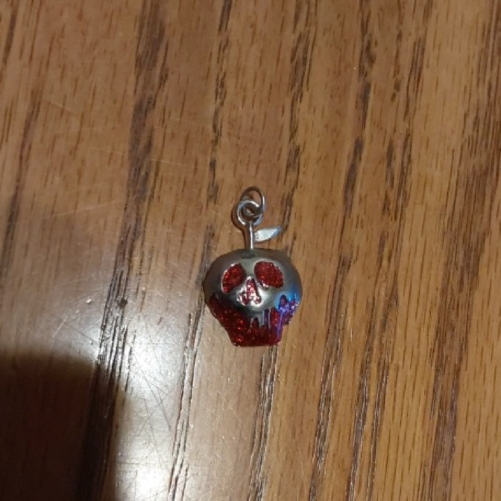 Disney Villainsevil Queen Poison Apple, Red and Silver Pendant